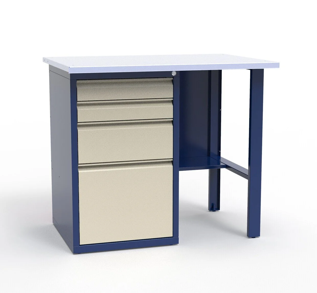 Верстак слесарный однотумбовый СВ-1Т.04.00.10