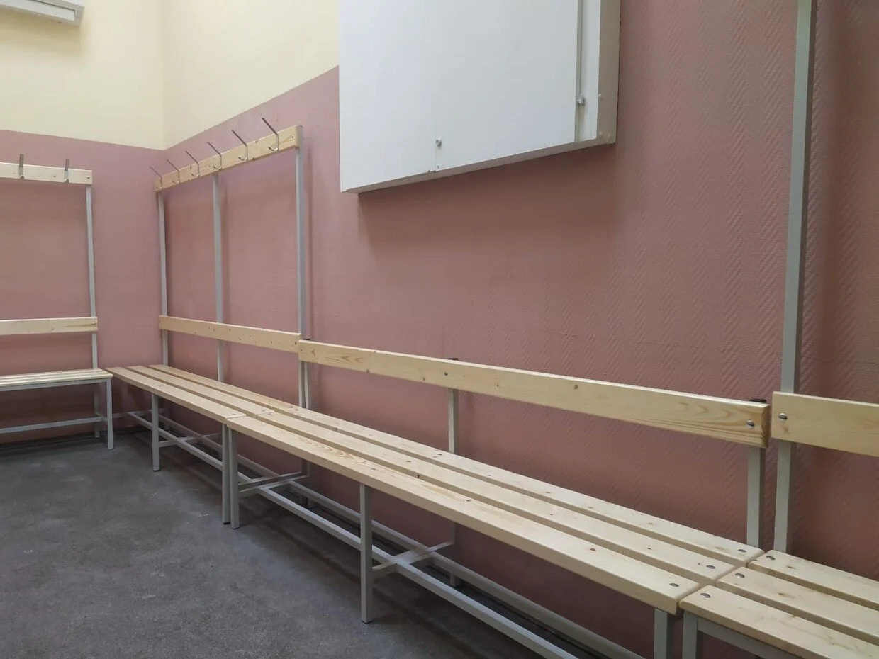 Лавка деревянная для раздевалки СГ-1В-1500